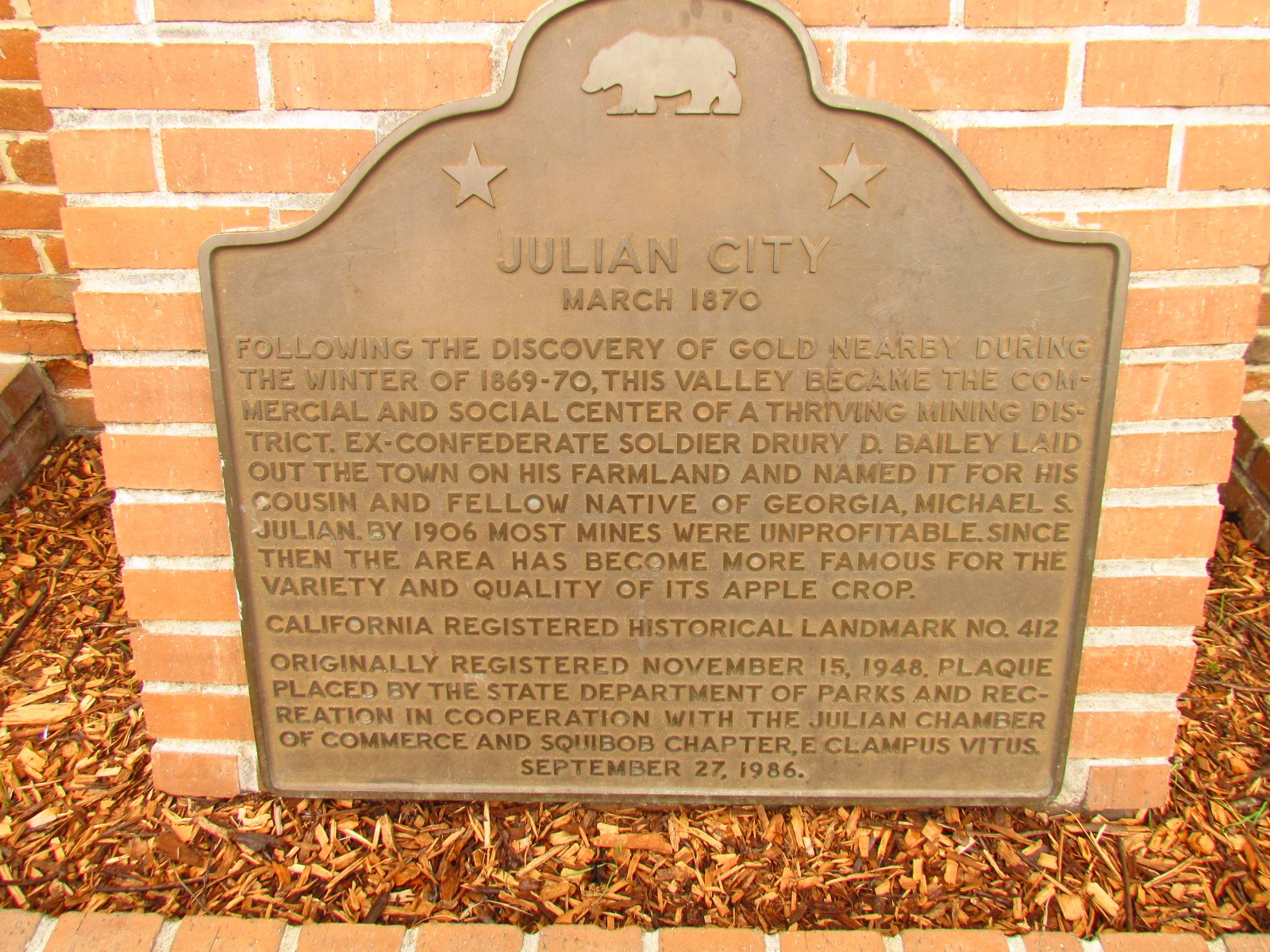 Julian City Sign