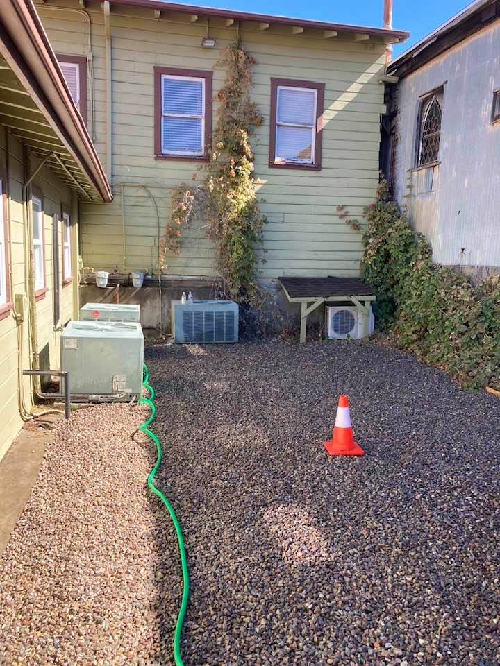 back yard renovation photo