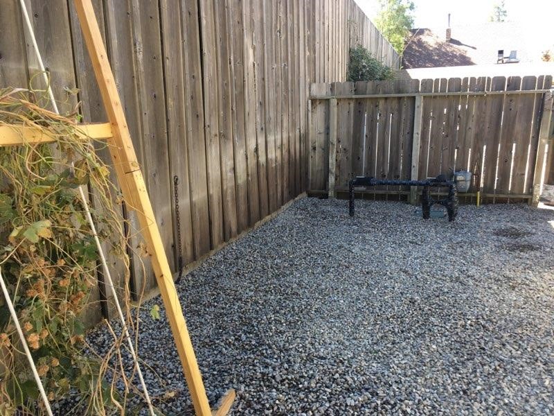 back yard renovation photo