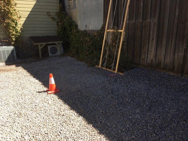 back yard renovation photo