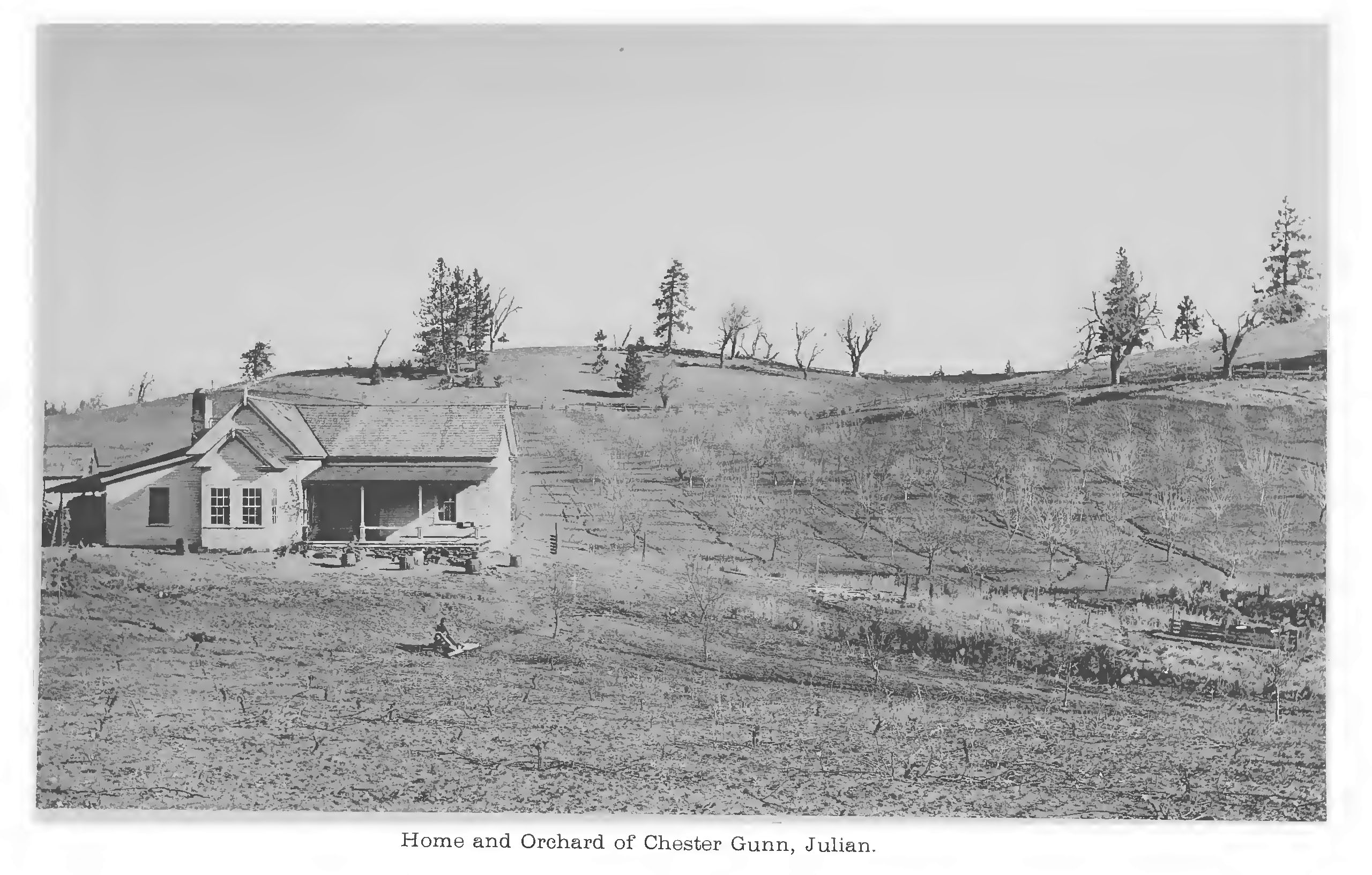 Old time photo countryside