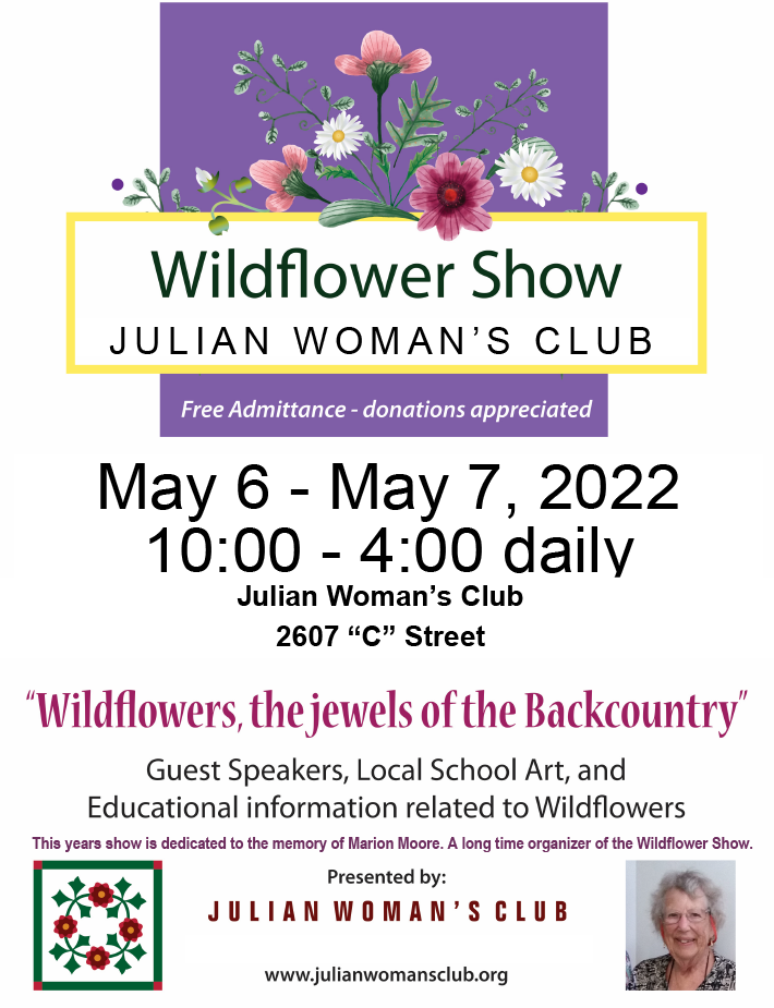 Wildflower Show May 2022 poster