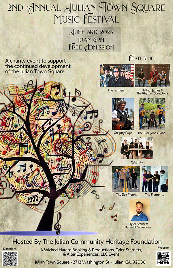 Julian Music Fest 2023 Poster