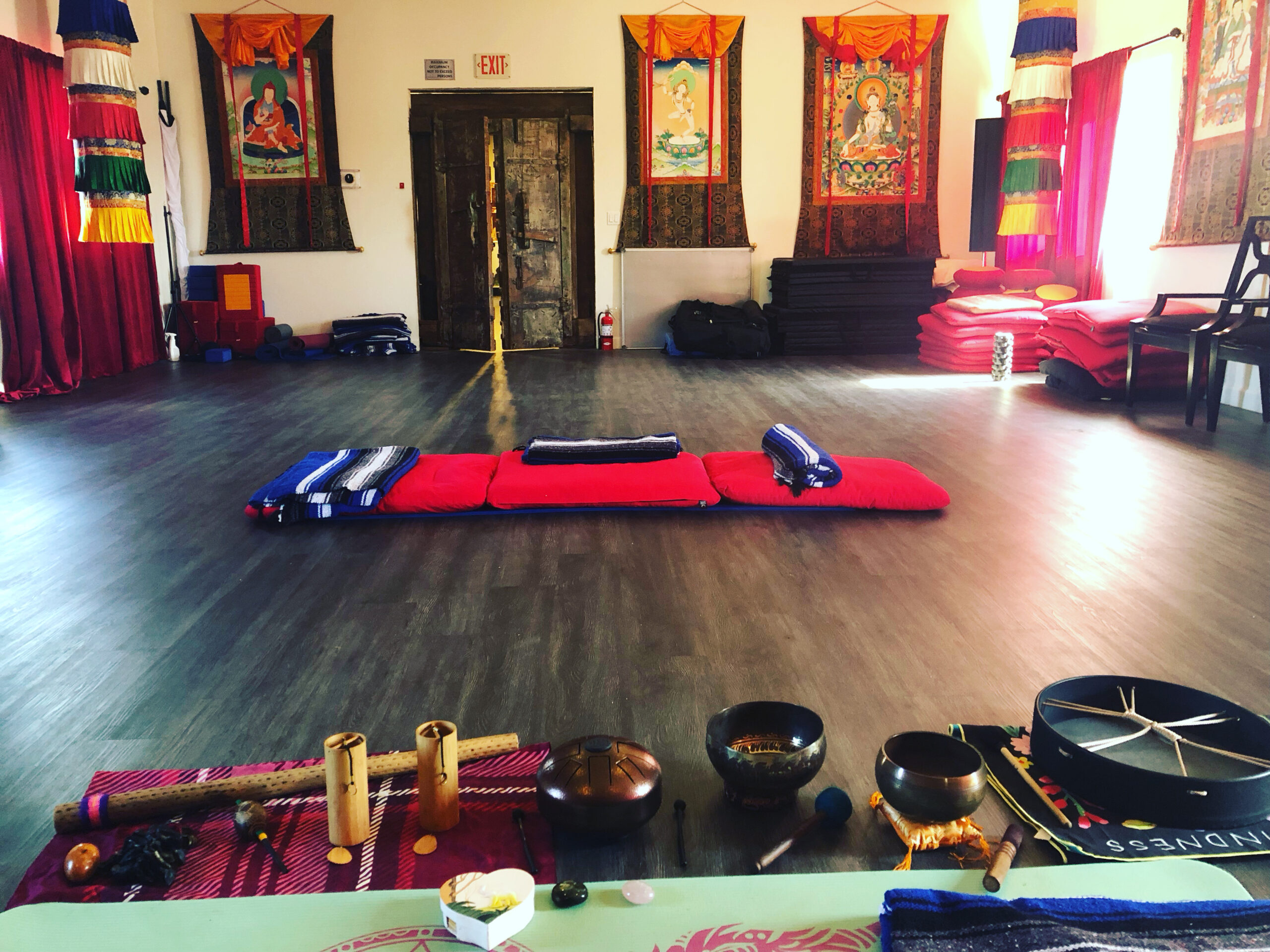 Rooted Living Wellness, sound set up photo