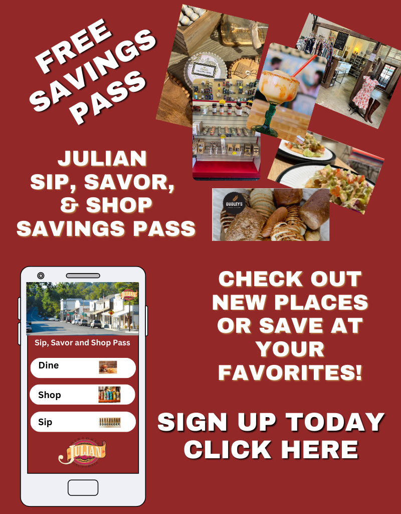 Sip, Savor & Shop Savings Poster
